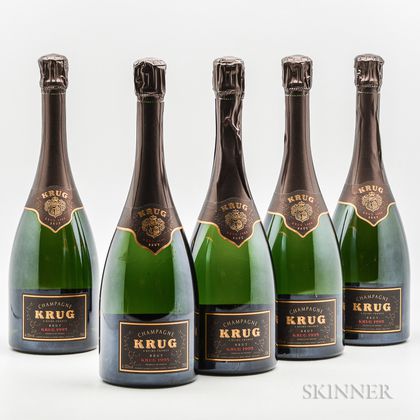 Krug 1995, 5 bottles 