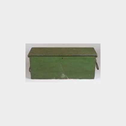 Green Painted Pine Sea Chest