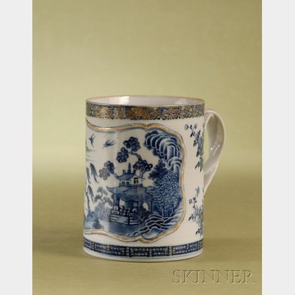 Nanking Blue and White Porcelain Tankard
