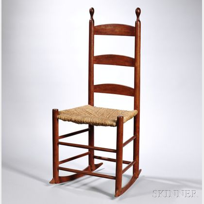 Shaker Red-painted Rocking Chair