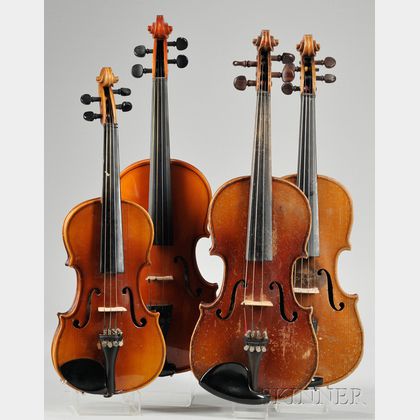Four Childs Violins. 