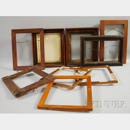 Nine Assorted Wood Frames