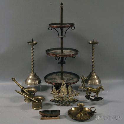 Twelve Assorted Metal Objects
