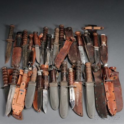 Group of Navy and Marine Fighting Knives