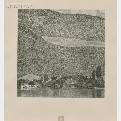 After Gustav Klimt (Austrian, 1862-1918) Unterach on Lake Atter