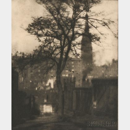 Alvin Langdon Coburn (American/British, 1882-1966) A Tree in Greyfriars Churchyard, Edinburgh
