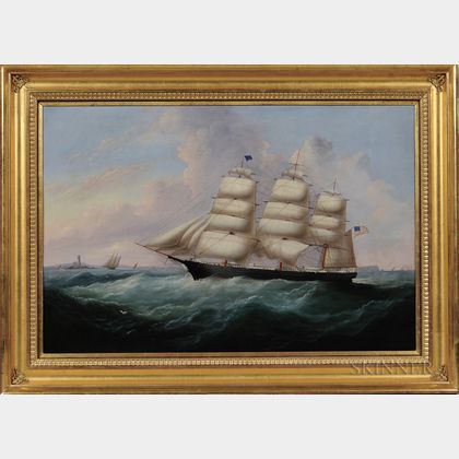 Attributed to John Hughes (British, 1806-1880) Portrait of the Vessel Mary O'Brien of Thomaston, Maine