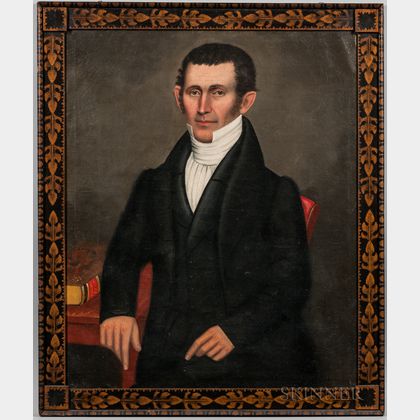 Erastus Salisbury Field (Massachusetts/New York, c. 1805-1900) Portrait of Deacon Harlow Pease
