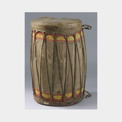 Large Wood and Hide Drum