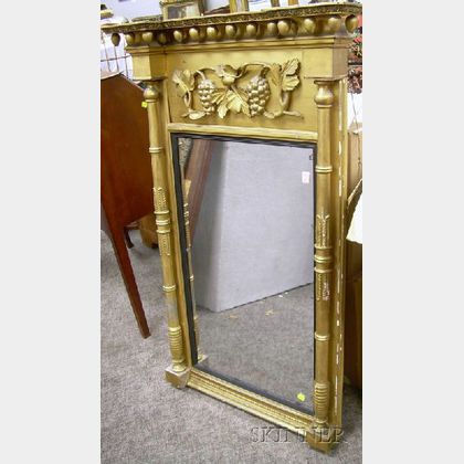 Federal Giltwood and Gesso Tabernacle Mirror