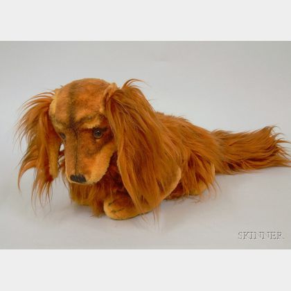 Stuffed long store haired dachshund