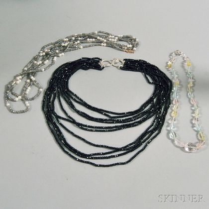 Three Gemstone Necklaces