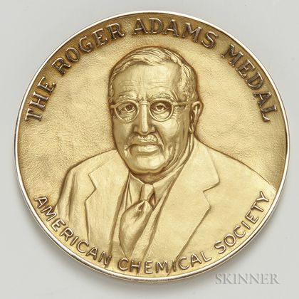 1965 American Chemical Society Roger Adams Award 10kt Gold Medal