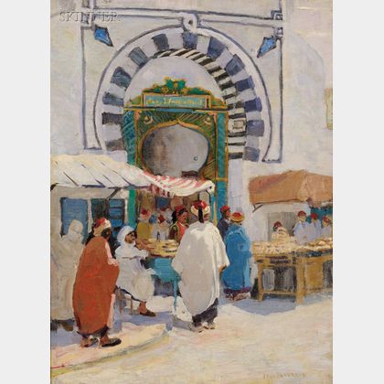 Jane Peterson (American, 1876-1965) Arabian Market