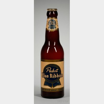 Pabst Blue Ribbon Beer Advertising Display Bottle