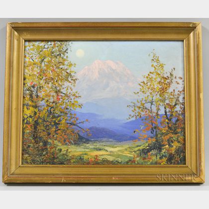 Lionel Salmon (Washington, 1885-1945) View of Mt. Rainier.