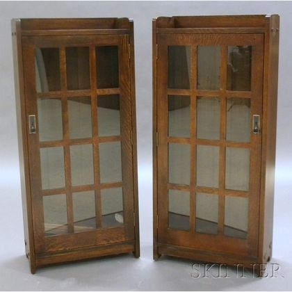 Pair of Arts & Crafts Style Stickley Bookcases