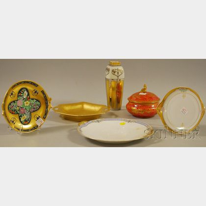 Three Pieces of Pickard, Wedgwood, and Other Porcelain