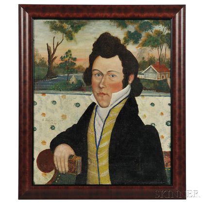 Samuel Jordan (New Hampshire/Massachusetts, 1804-after 1836) Portrait of a Gentleman