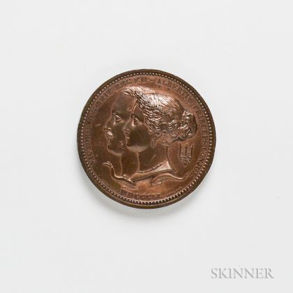 1851 Great Exhibition Copper Prize Medal