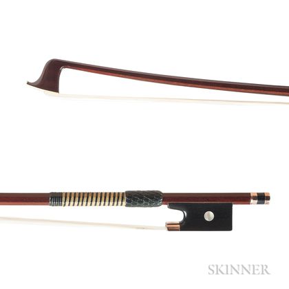 Gold-mounted Violin Bow, Attributed to Roger Zabinski