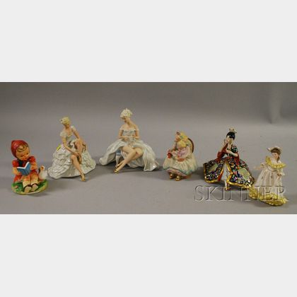 Six Porcelain and Ceramic Figures