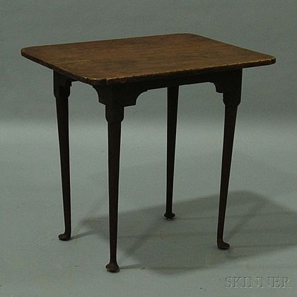 Queen Anne Red-painted Tea Table