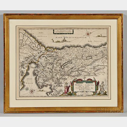 Palestine. Willem Janszoon Blaeu (1571-1638) Terra Sancta quae in Sacris Terra Promissionis olim Palestina.