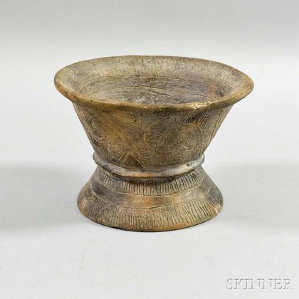 Stoneware Stem Bowl