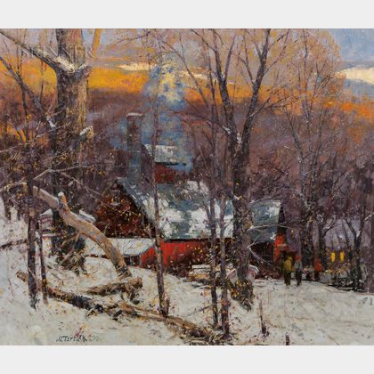 John Charles Terelak (American, b. 1942) Winter Landscape