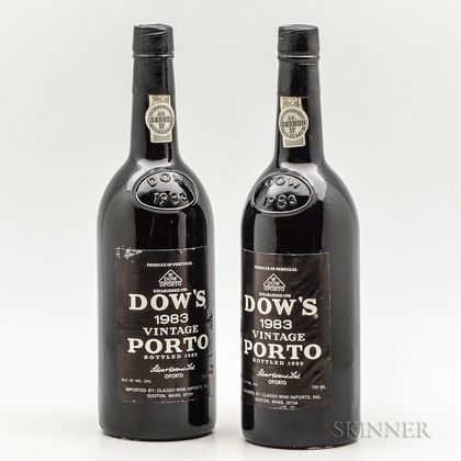 Dows 1983, 2 bottles 