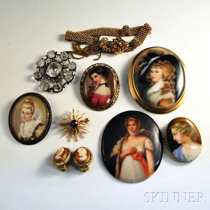 Group of Miscellaneous Antique Jewelry