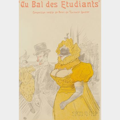 After Henri de Toulouse-Lautrec (French, 1864-1901) Au Bal des Étudiants