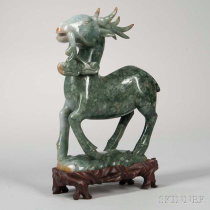 Hardstone Carving of a Goat