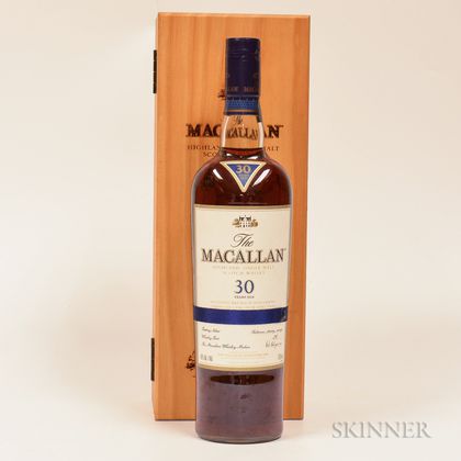 Macallan Sherry Oak 30 Years Old, 1 750ml bottle (owc) 