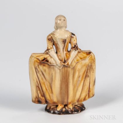 Staffordshire Creamware Figure of a Maiden