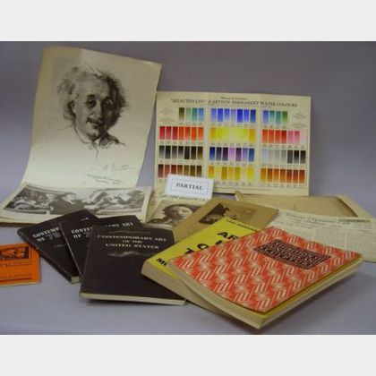 Lot of Early/Mid 20th Century Art School, Museum, and Related Ephemera. 