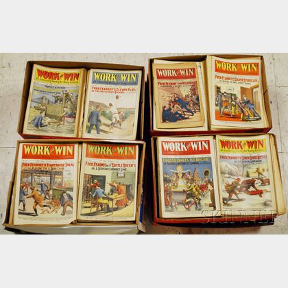 Approximately 900 Work and Win Dime Novels/Nickel Weeklies