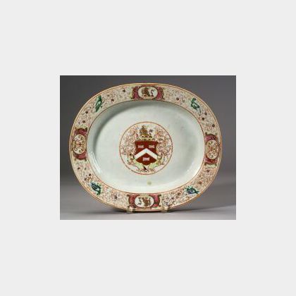 Chinese Export Armorial Decorated Porcelain Platter
