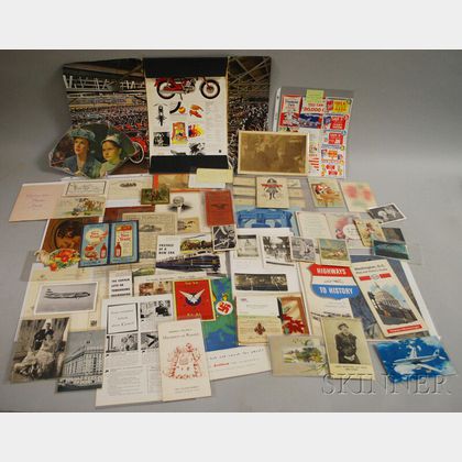 Group of Assorted 19th and 20th Century Paper, Ephemera, and Collectible Items