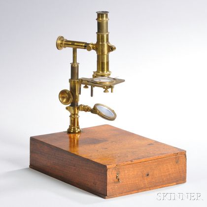 Louis Joseph Deleuil Monocular Microscope