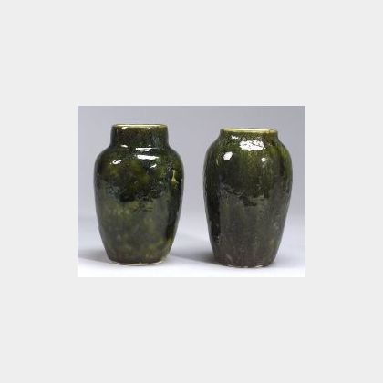 Two Dedham Pottery Experimental Vases