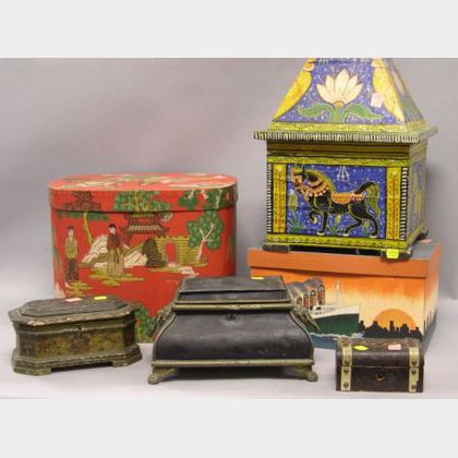Six Assorted Decorative Boxes