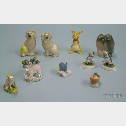 Ten Assorted Ceramic Animal Figures