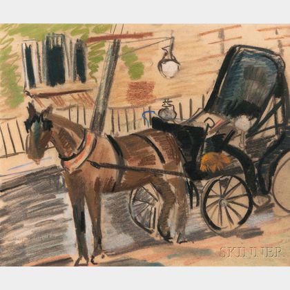 Margarett Sargent (American, 1892-1978) Horse and Carriage