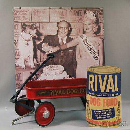 Sold at auction Three Rival Dog Food Vintage Advertising Items