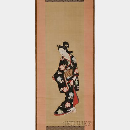Hanging Scroll Depicting a Woman