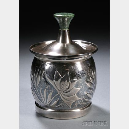 Henry Petzal Silversmith (1906-2002) Decorated Covered Vessel