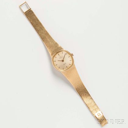 18kt Gold Omega "De Ville" Lady's Wristwatch