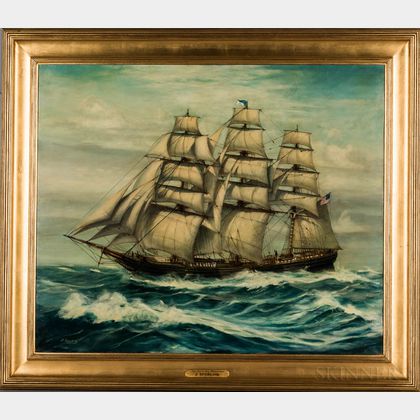 American School, 19th Century Style Portrait of the Clipper Ship Formosa